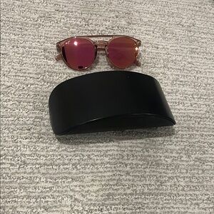 Maui Jim Pink Sunglasses with Black Case